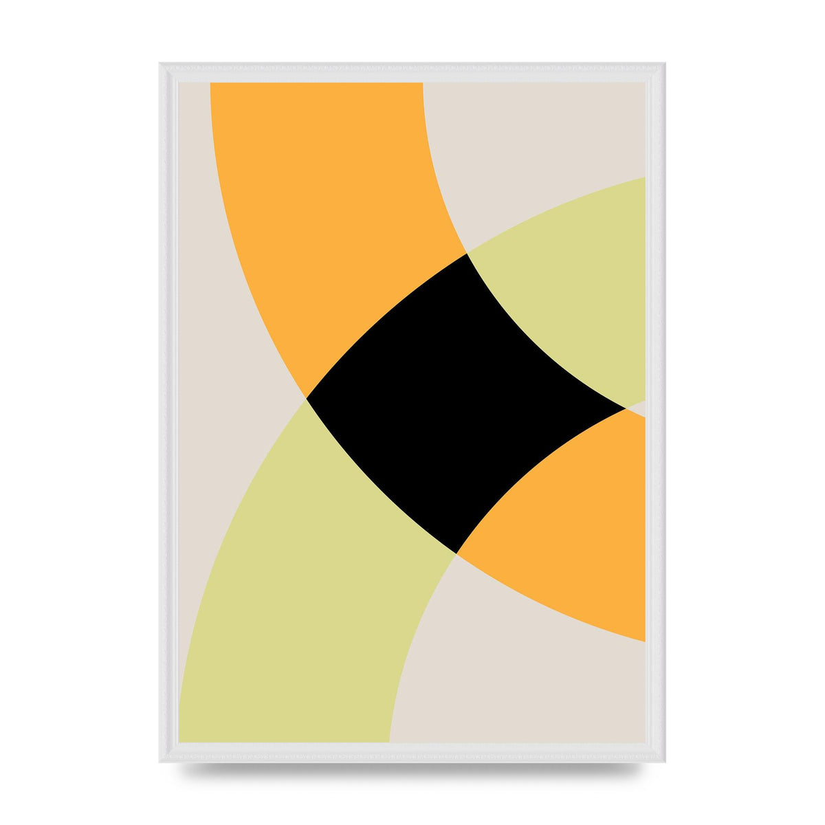 Graphic Arch Yellow Five Art For The Home - A2 framed