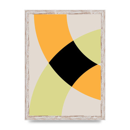 Graphic Arch Yellow Five Art For The Home - A3 framed