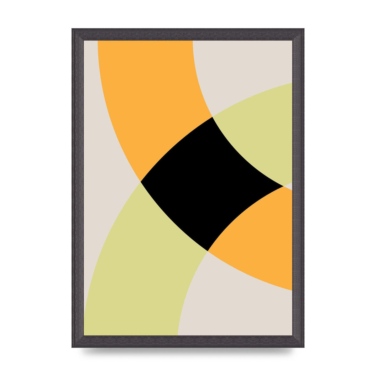 Graphic Arch Yellow Five Art For The Home - A3 framed