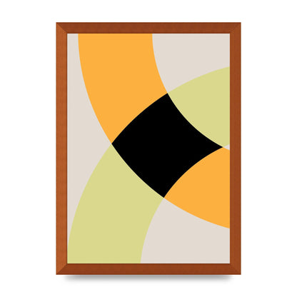 Graphic Arch Yellow Five Art For The Home - A3 framed
