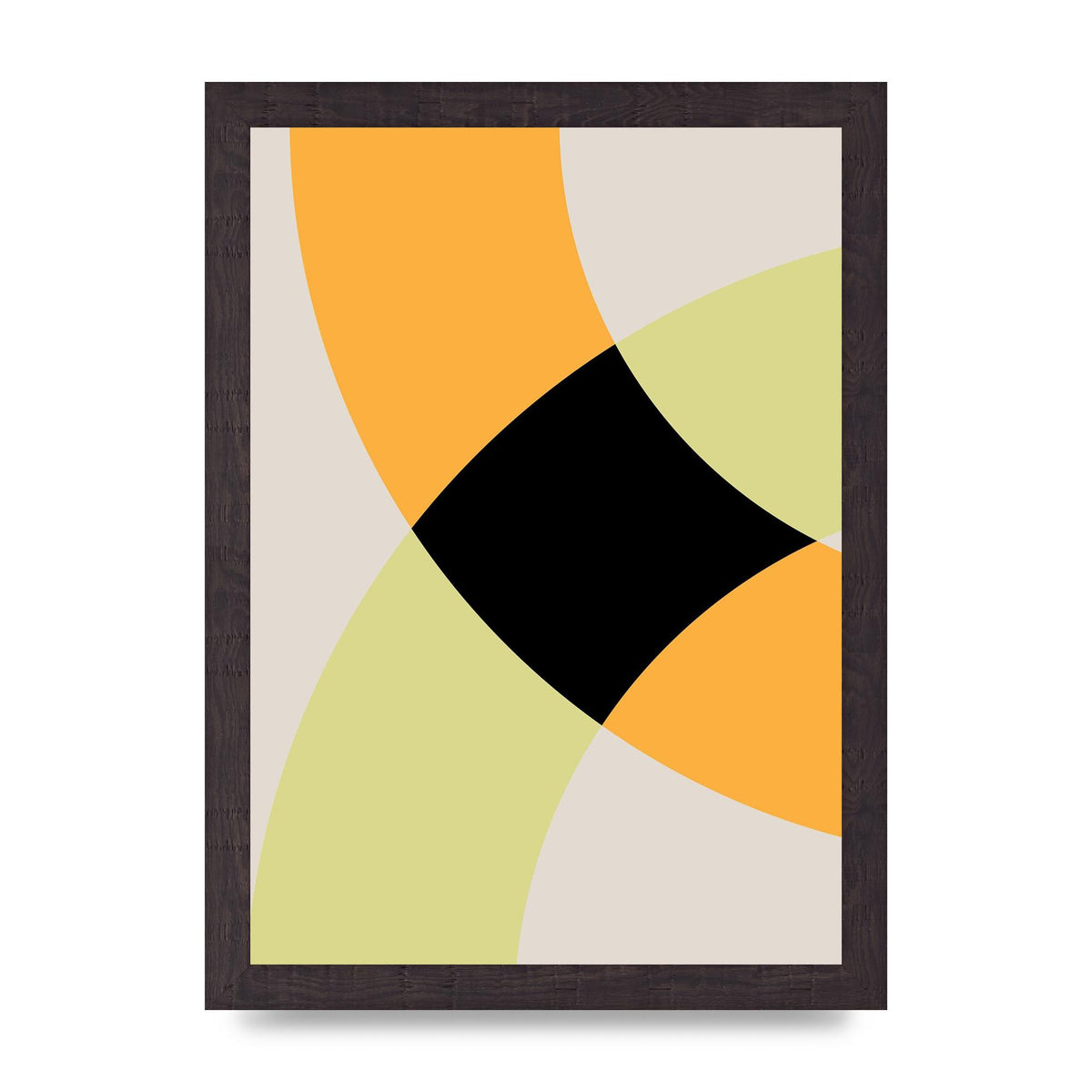 Graphic Arch Yellow Five Art For The Home - A4 framed