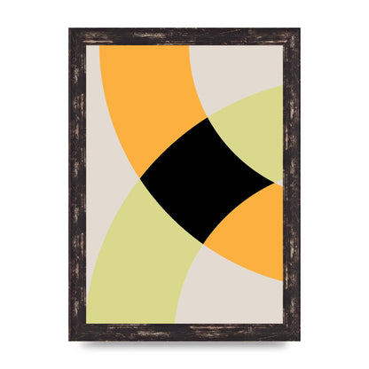 Graphic Arch Yellow Five Art For The Home - A4 framed