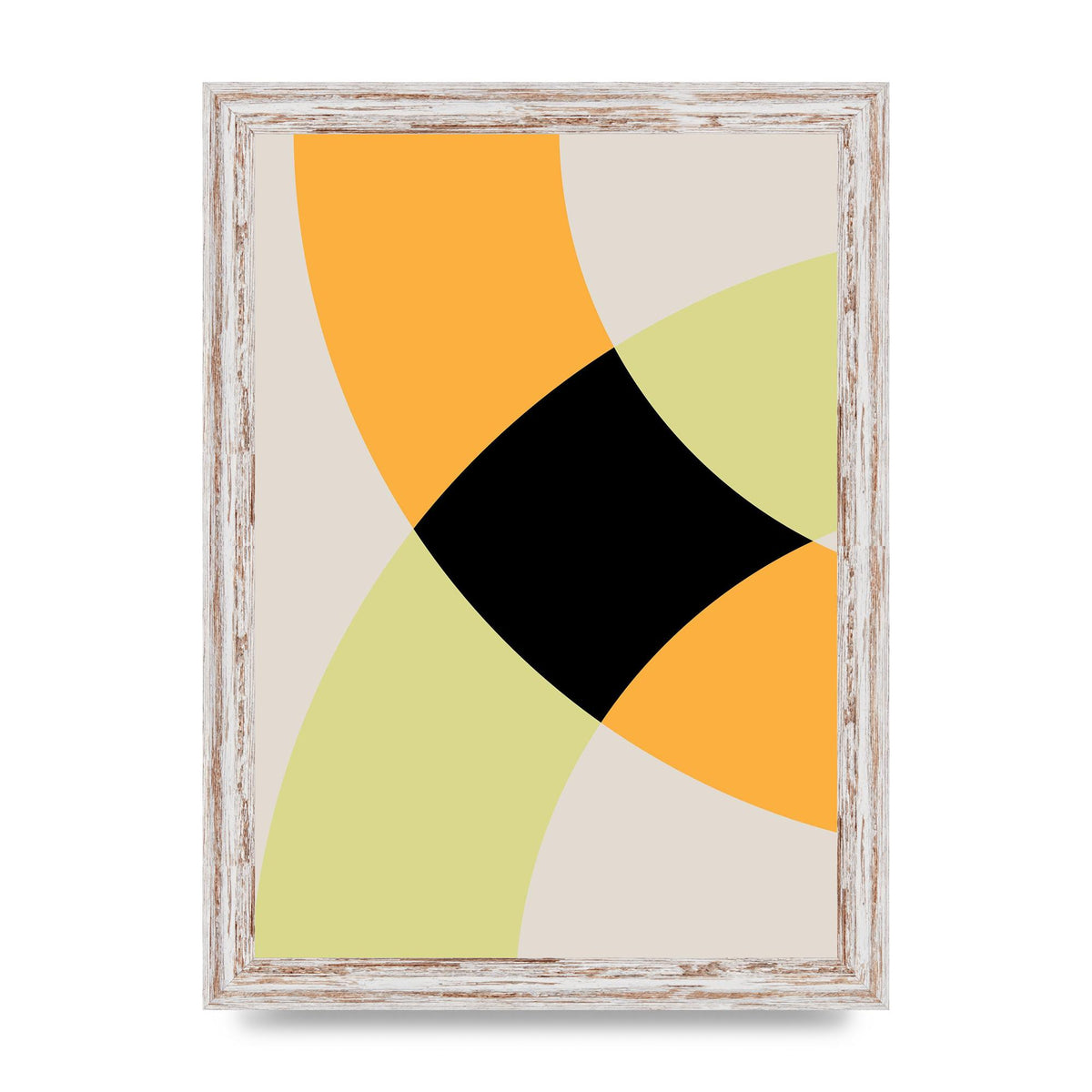 Graphic Arch Yellow Five Art For The Home - A4 framed