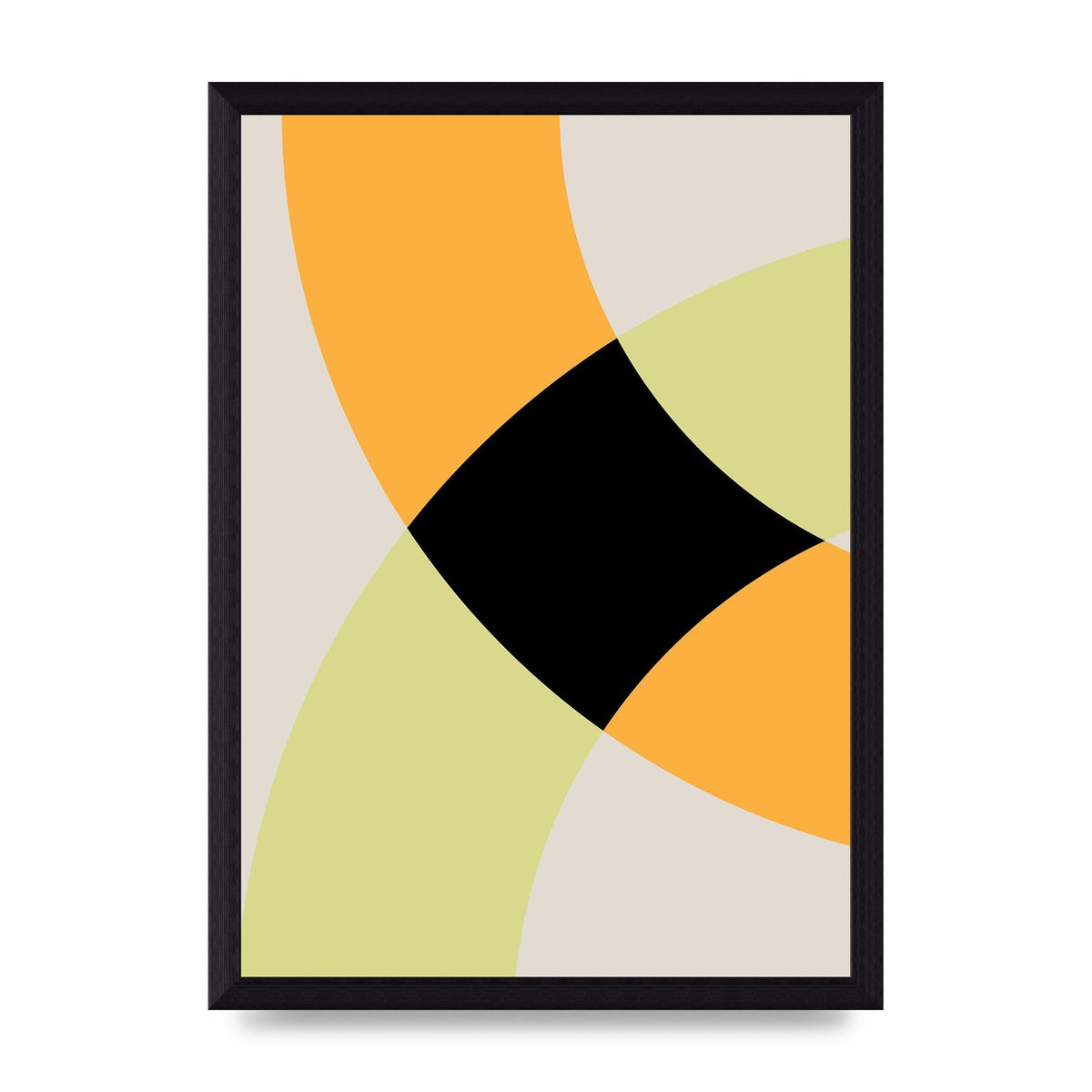 Graphic Arch Yellow Five Art For The Home - A4 framed