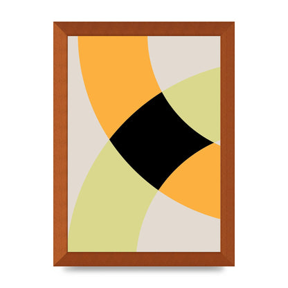 Graphic Arch Yellow Five Art For The Home - A4 framed