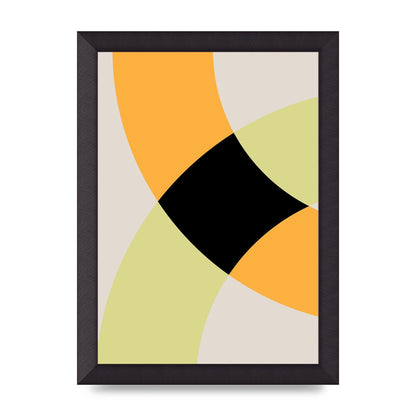 Graphic Arch Yellow Five Art For The Home - A4 framed
