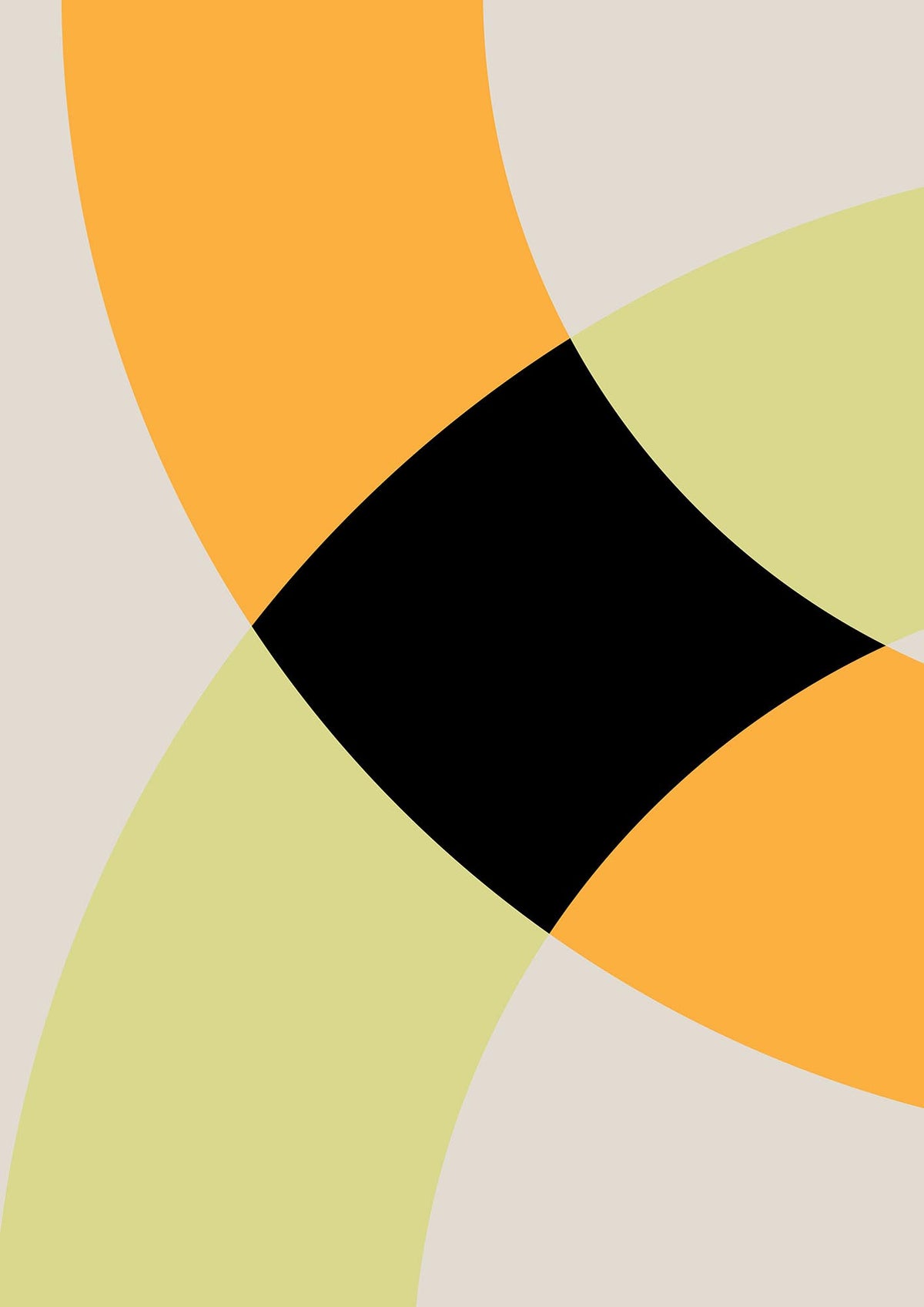 Graphic Arch Yellow Five Art For The Home - detail