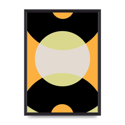Graphic Arch Yellow Seven Wall Art - A2 framed