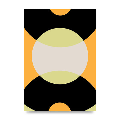 Graphic Arch Yellow Seven Wall Art - unframed print