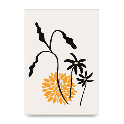 Mustard Flower Series One Printed Poster - unframed print
