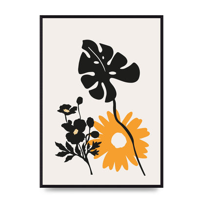 Mustard Flower Series Six Art For The Home - A2 framed