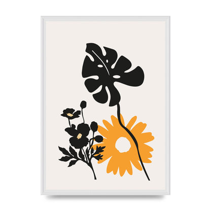 Mustard Flower Series Six Art For The Home - A2 framed