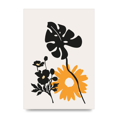 Mustard Flower Series Six Art For The Home - unframed print