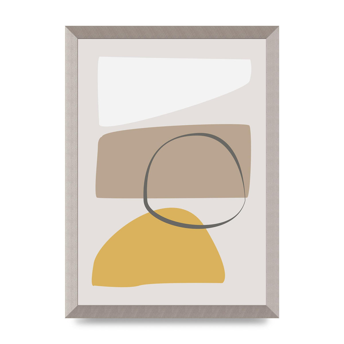 Soft Abstract Pattern Series Two Wall Art - A3 framed