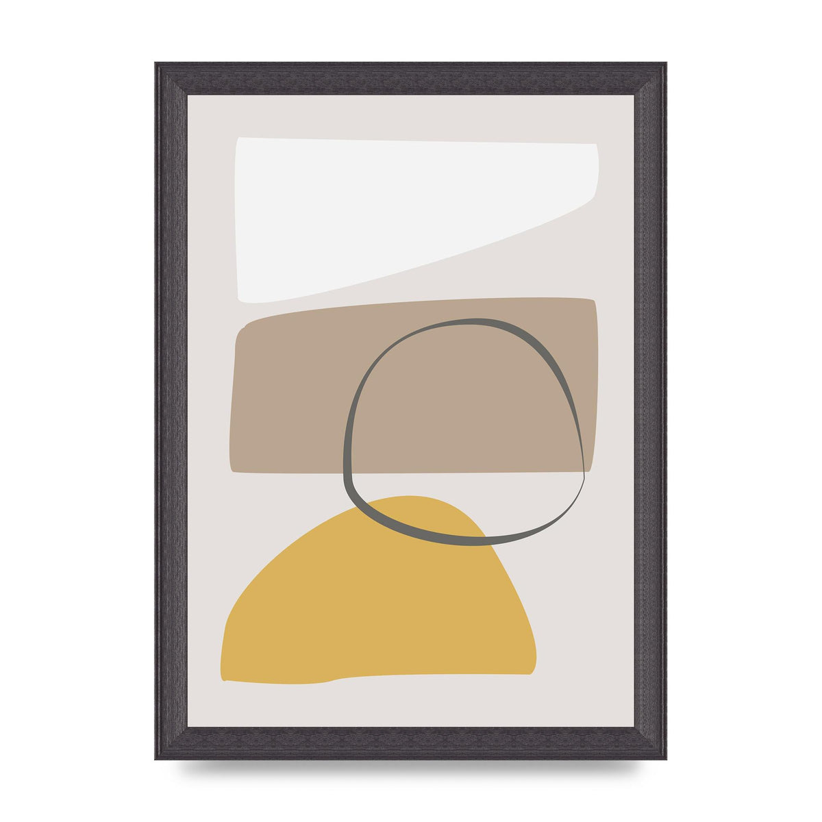 Soft Abstract Pattern Series Two Wall Art - A4 framed