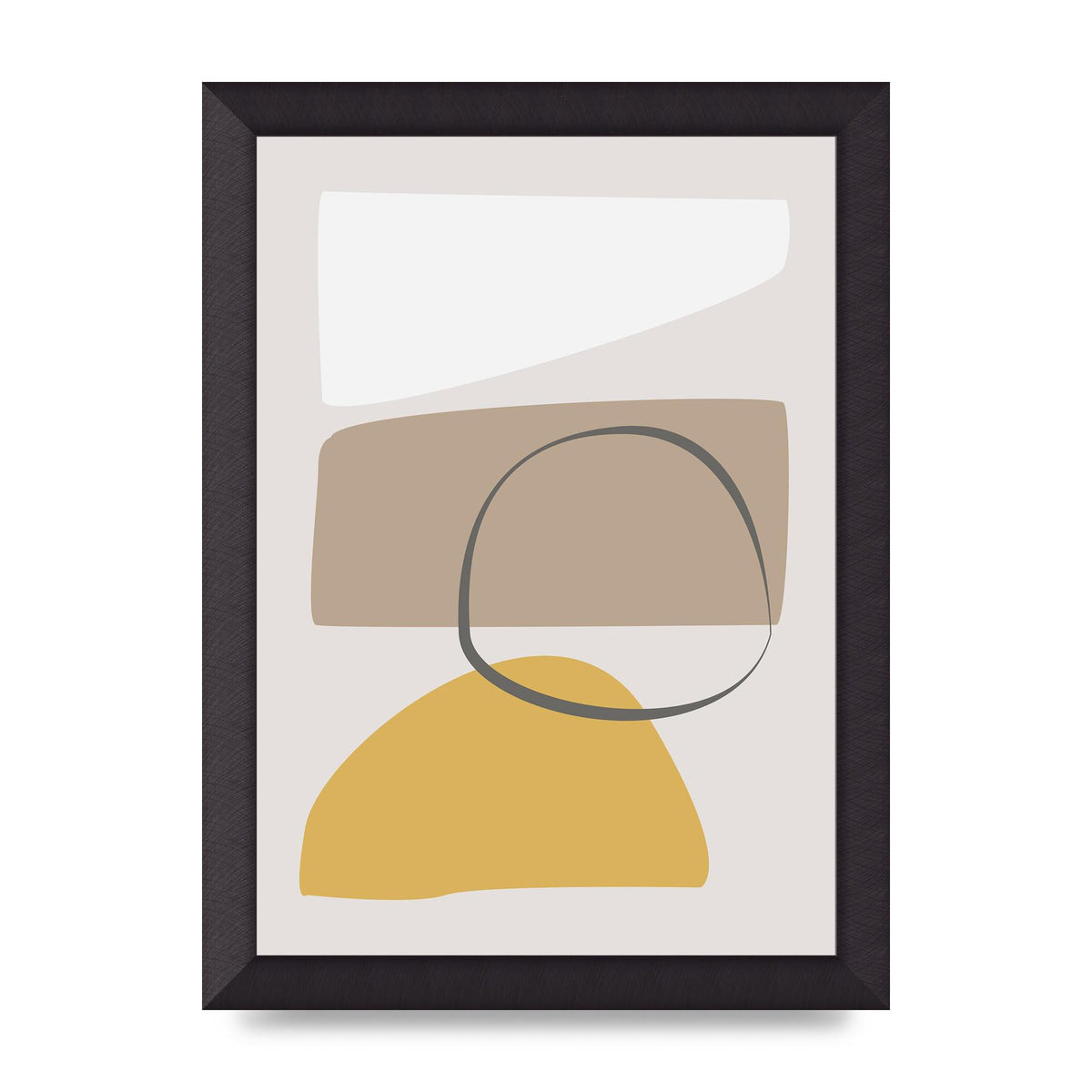 Soft Abstract Pattern Series Two Wall Art - A4 framed
