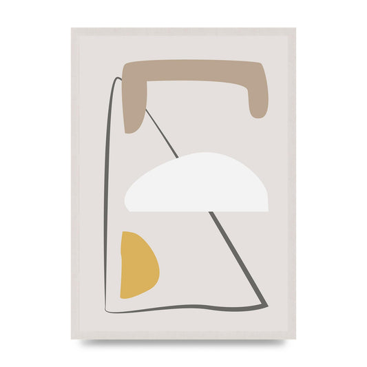 Soft Abstract Pattern Series Four Printed Poster - A2 framed