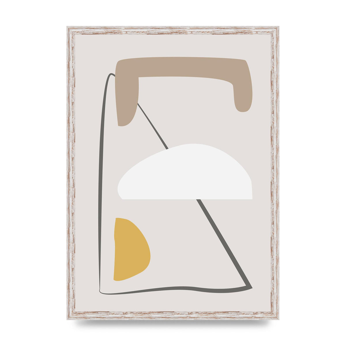 Soft Abstract Pattern Series Four Printed Poster - A2 framed