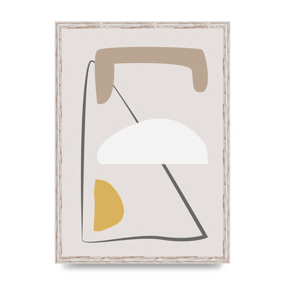 Soft Abstract Pattern Series Four Printed Poster - A2 framed