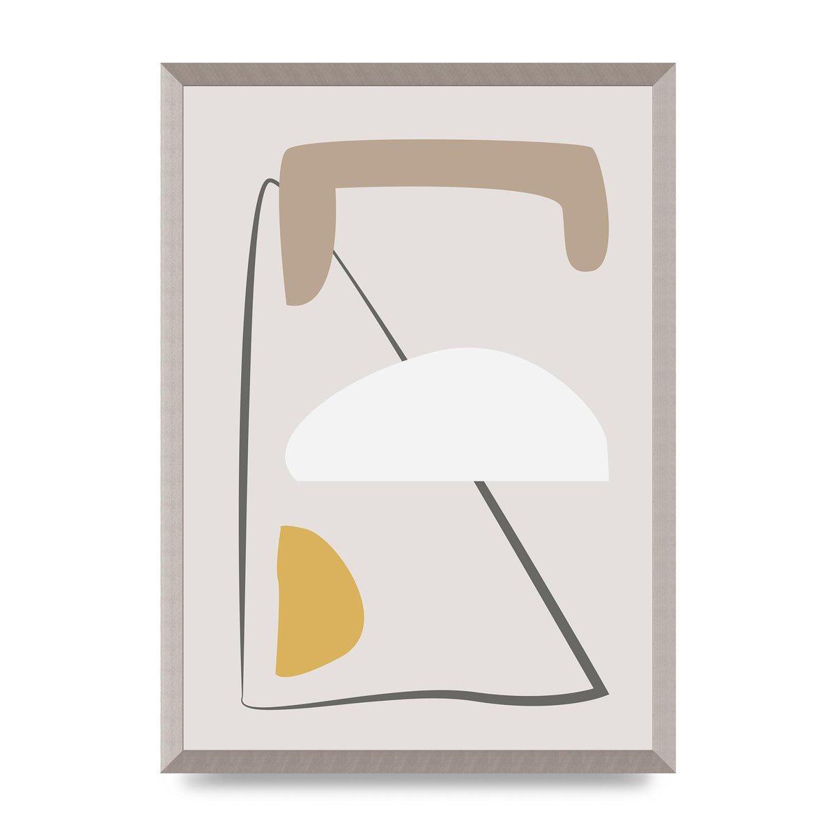 Soft Abstract Pattern Series Four Printed Poster - A2 framed