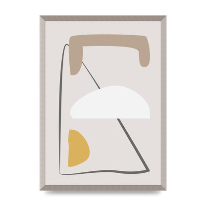 Soft Abstract Pattern Series Four Printed Poster - A2 framed