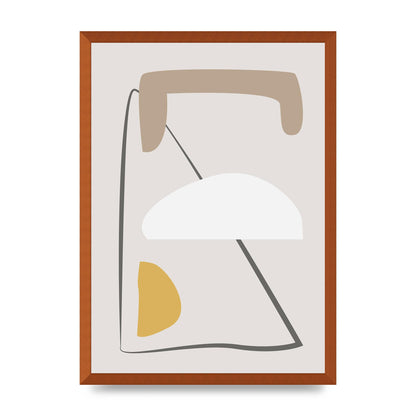 Soft Abstract Pattern Series Four Printed Poster - A2 framed