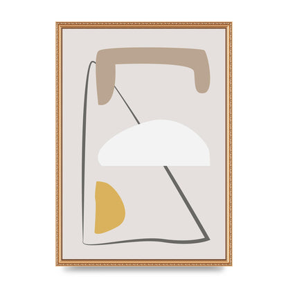 Soft Abstract Pattern Series Four Printed Poster - A2 framed