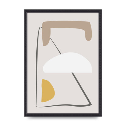 Soft Abstract Pattern Series Four Printed Poster - A2 framed
