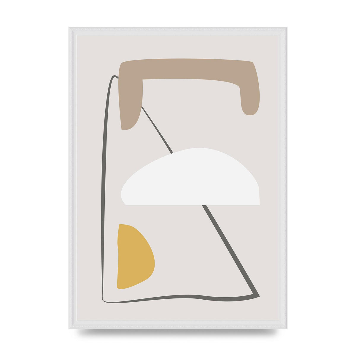 Soft Abstract Pattern Series Four Printed Poster - A2 framed