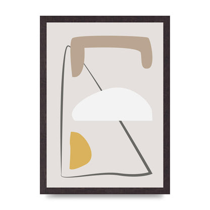 Soft Abstract Pattern Series Four Printed Poster - A3 framed