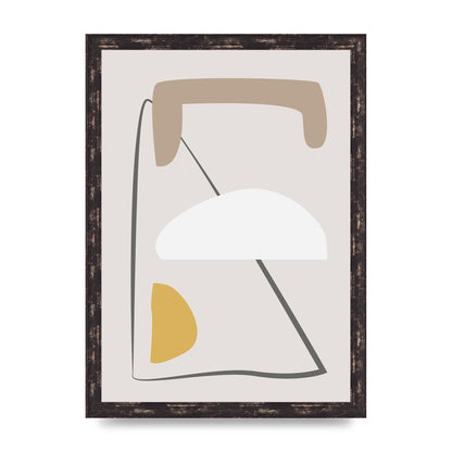 Soft Abstract Pattern Series Four Printed Poster - A3 framed