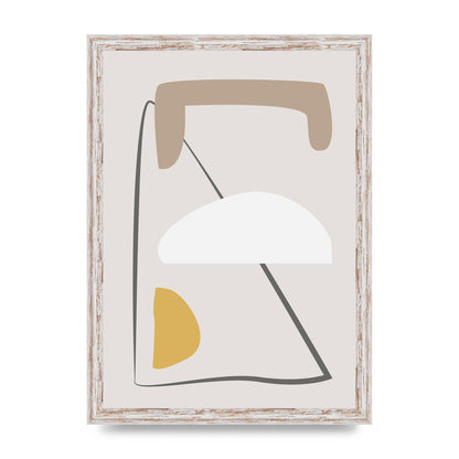 Soft Abstract Pattern Series Four Printed Poster - A3 framed