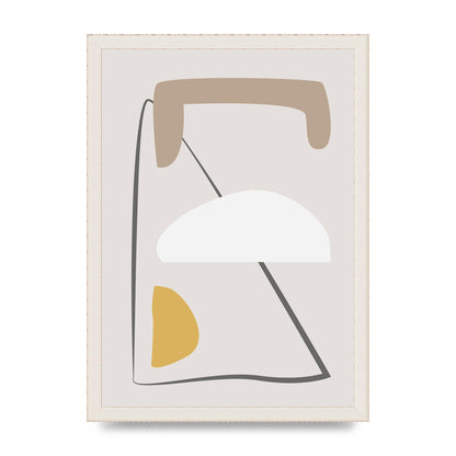 Soft Abstract Pattern Series Four Printed Poster - A3 framed