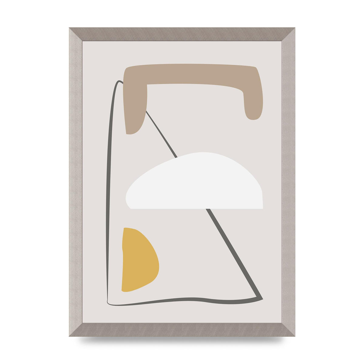 Soft Abstract Pattern Series Four Printed Poster - A3 framed