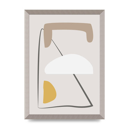 Soft Abstract Pattern Series Four Printed Poster - A3 framed