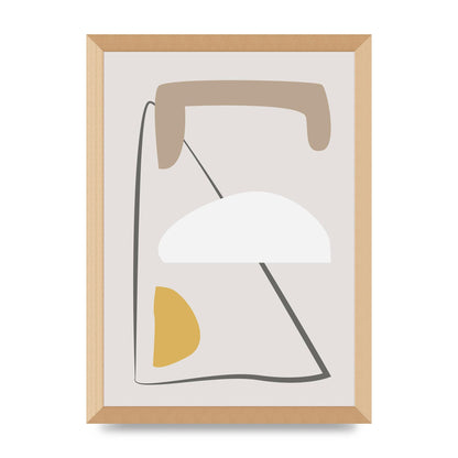 Soft Abstract Pattern Series Four Printed Poster - A3 framed