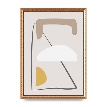 Soft Abstract Pattern Series Four Printed Poster - A3 framed