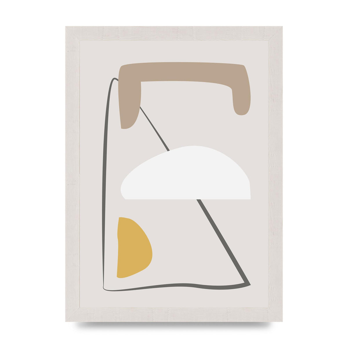 Soft Abstract Pattern Series Four Printed Poster - A4 framed