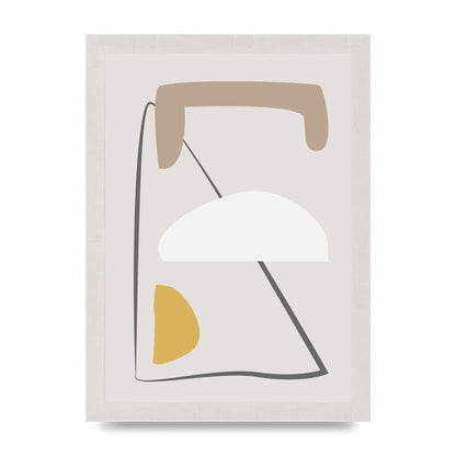 Soft Abstract Pattern Series Four Printed Poster - A4 framed
