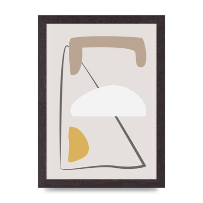Soft Abstract Pattern Series Four Printed Poster - A4 framed