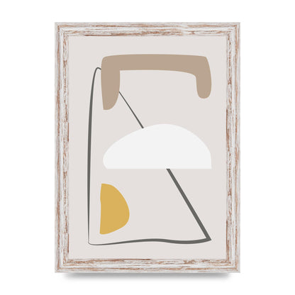 Soft Abstract Pattern Series Four Printed Poster - A4 framed