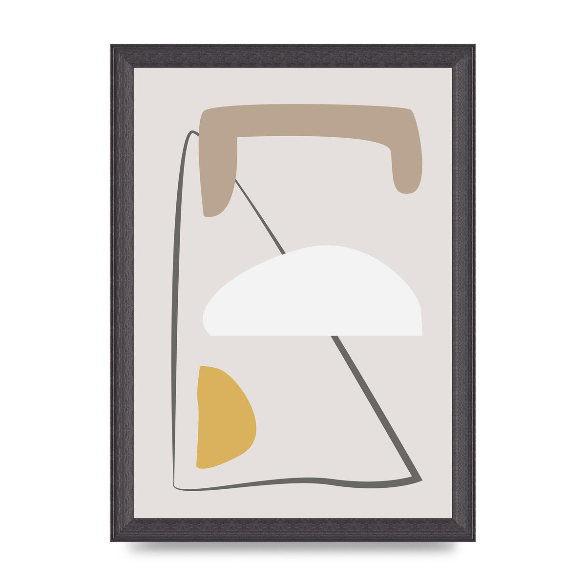 Soft Abstract Pattern Series Four Printed Poster - A4 framed
