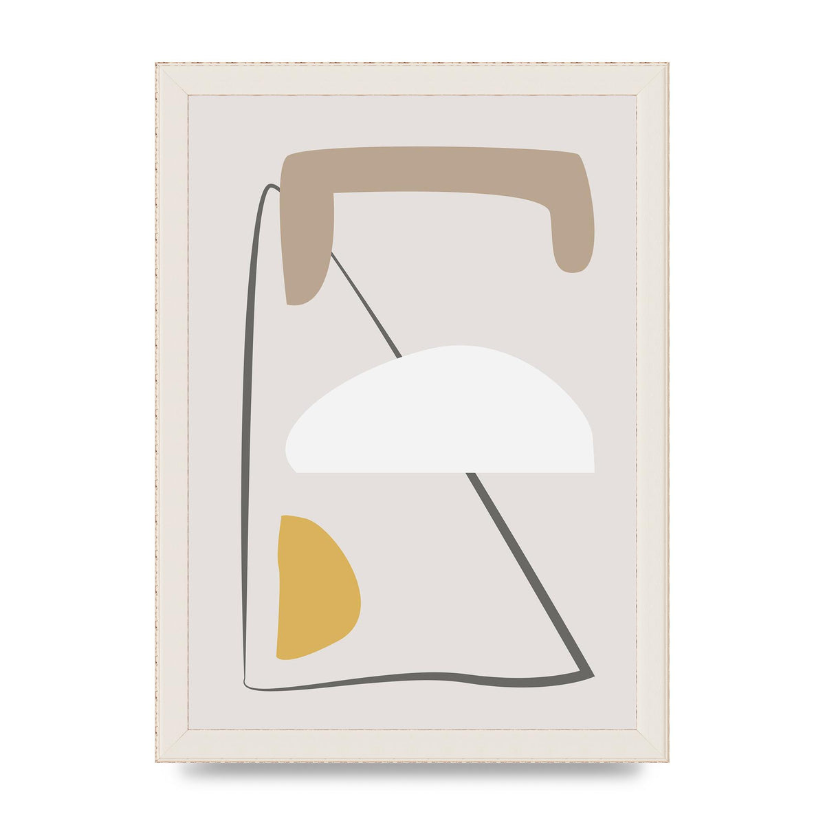 Soft Abstract Pattern Series Four Printed Poster - A4 framed