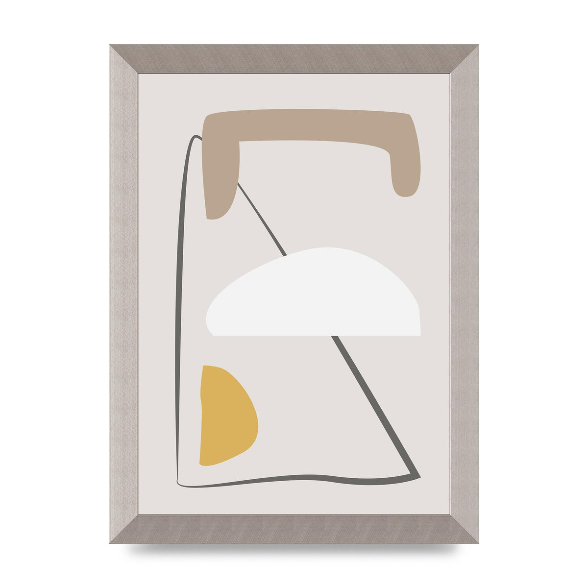 Soft Abstract Pattern Series Four Printed Poster - A4 framed