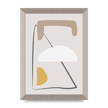 Soft Abstract Pattern Series Four Printed Poster - A4 framed