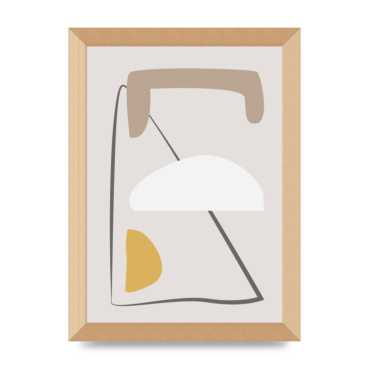 Soft Abstract Pattern Series Four Printed Poster - A4 framed