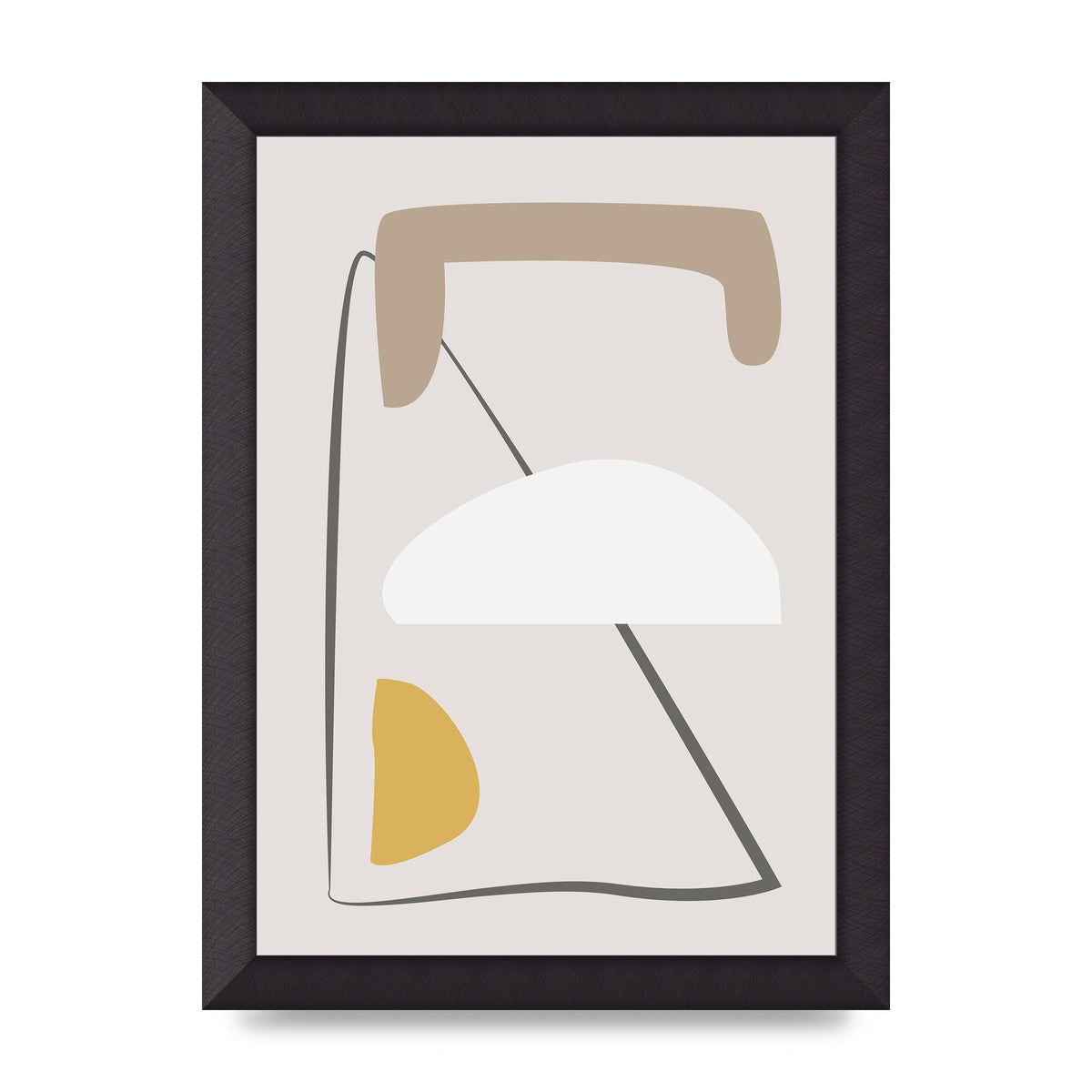 Soft Abstract Pattern Series Four Printed Poster - A4 framed