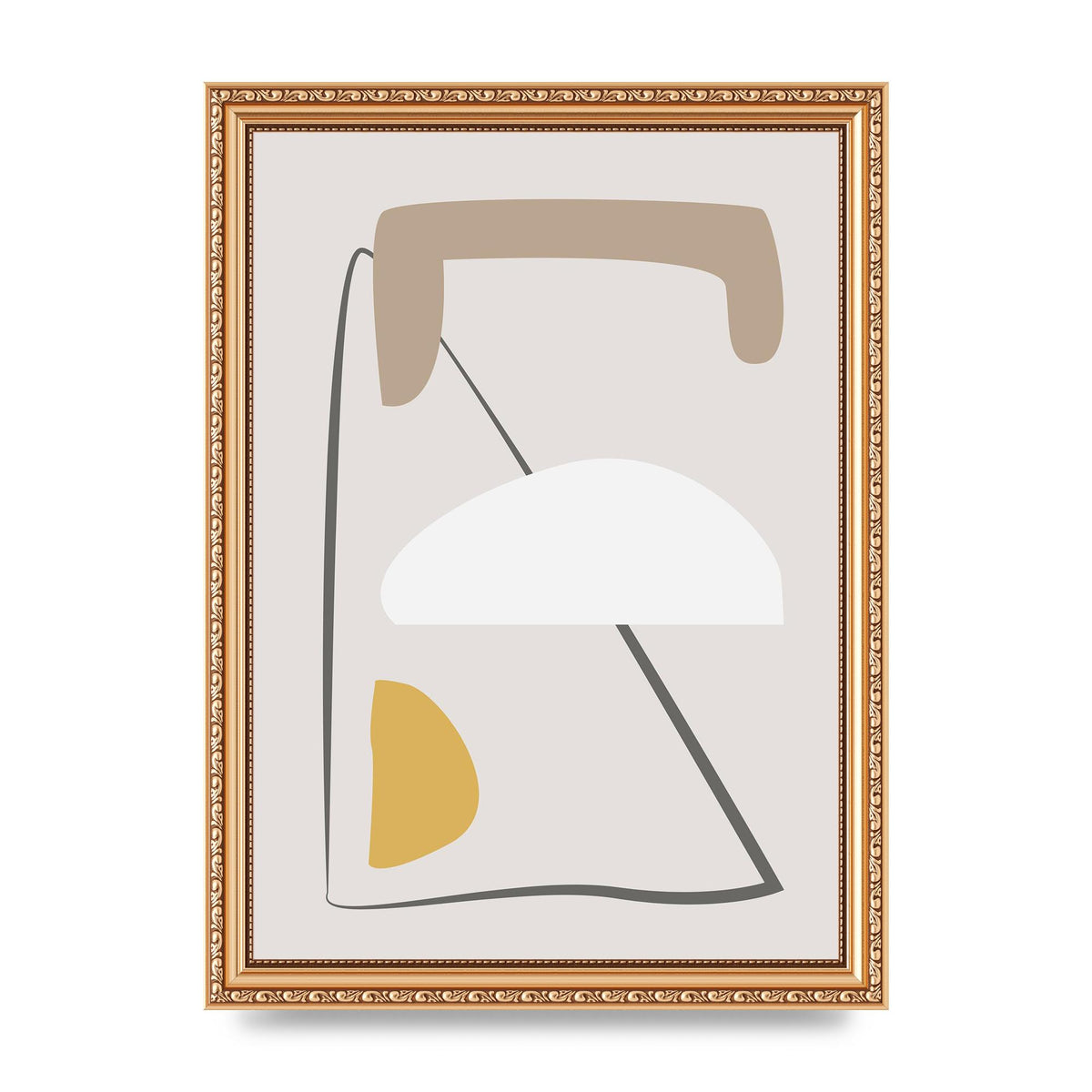 Soft Abstract Pattern Series Four Printed Poster - A4 framed