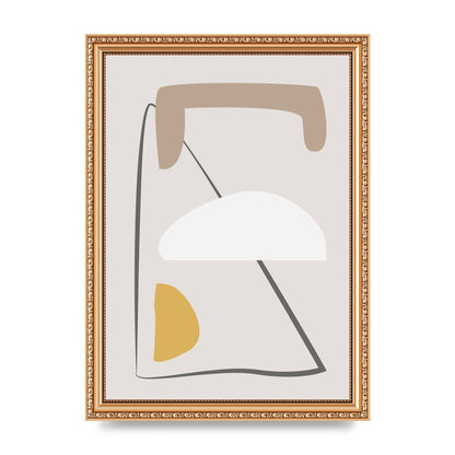 Soft Abstract Pattern Series Four Printed Poster - A4 framed