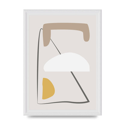 Soft Abstract Pattern Series Four Printed Poster - A4 framed